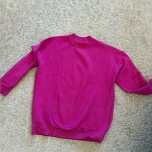 Oversized Vibrant Pink knit Sweater